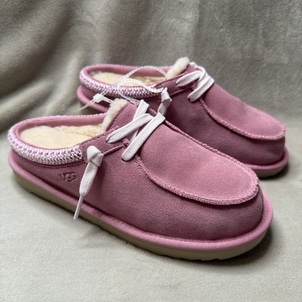 UGG Tasman Mule Horizon Pink Suede Slip On Slippers Womens 7 / Kids 5 1175213K